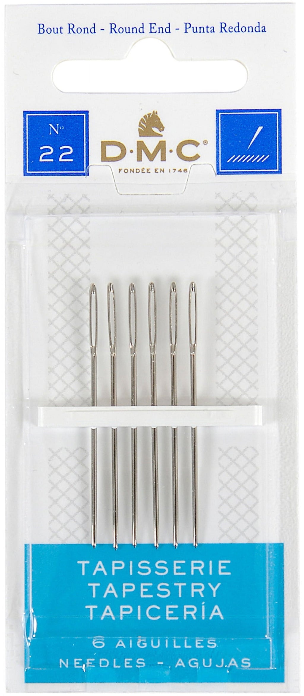 DMC Nickel Plated Steel Embroidery Needles, 1 Each