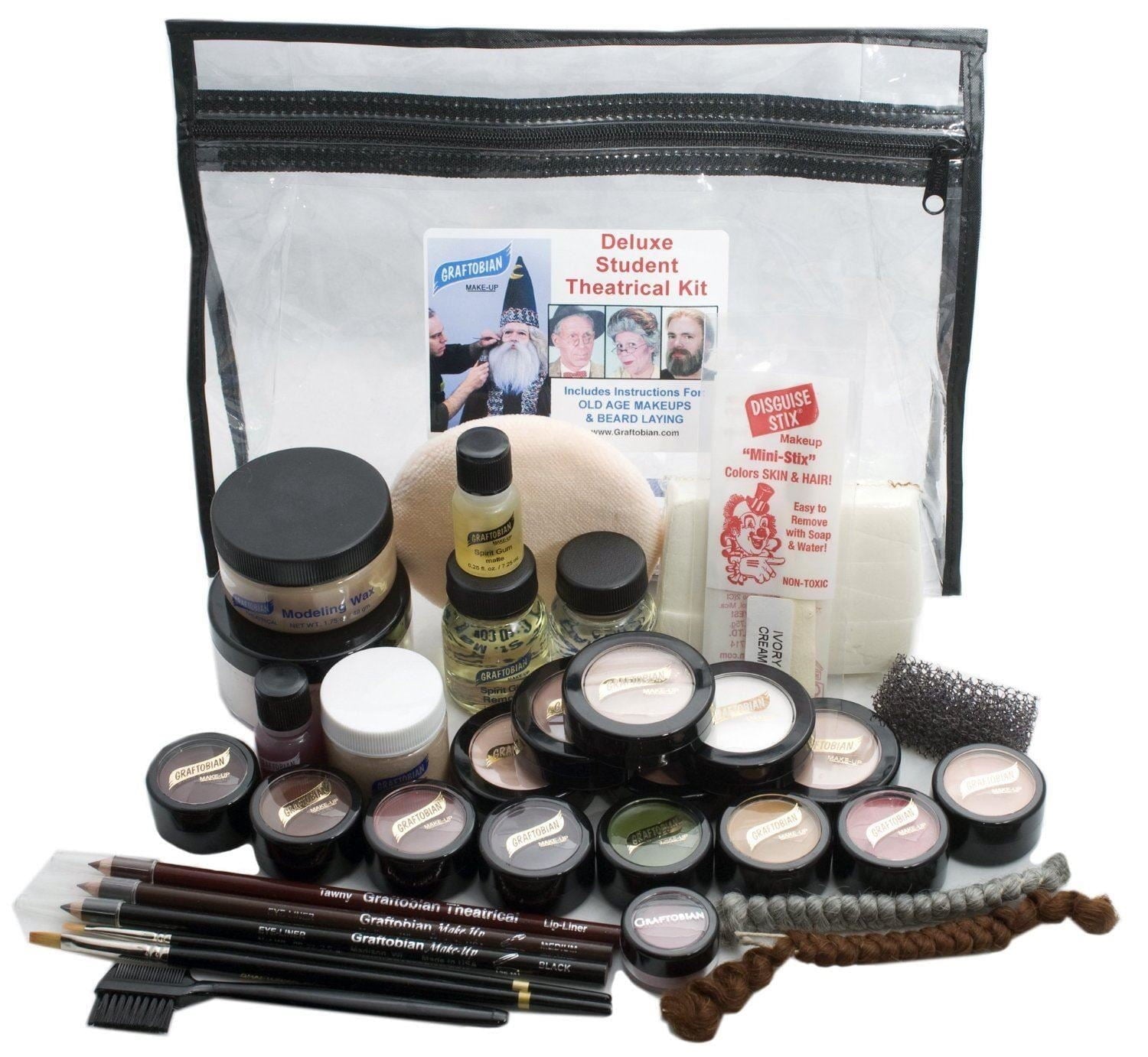 Graftobian Student Theatrical Makeup Kit Deluxe - Light/Fair