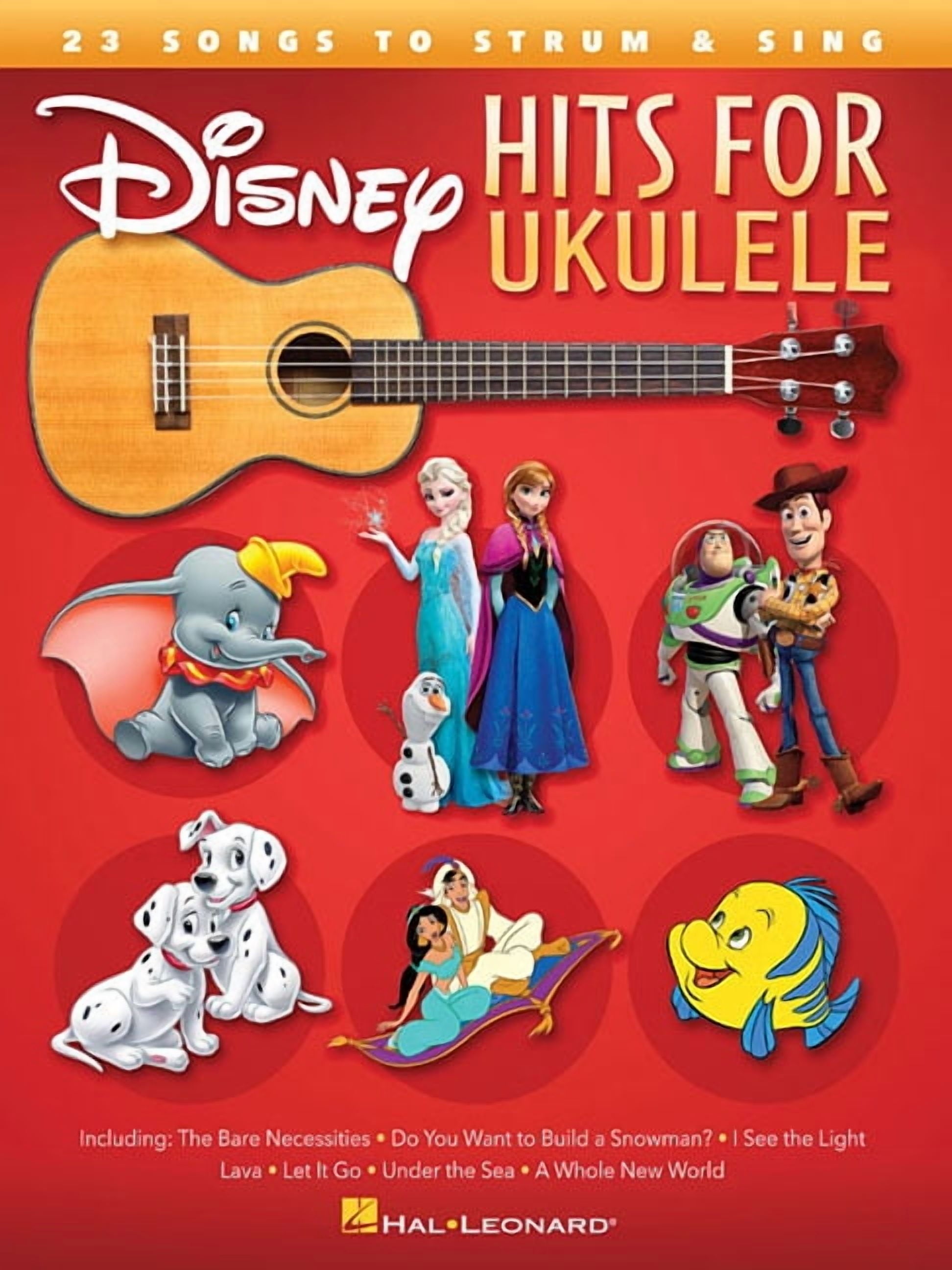 Disney Hits for Ukulele: 23 Songs to Strum & Sing, (Paperback)