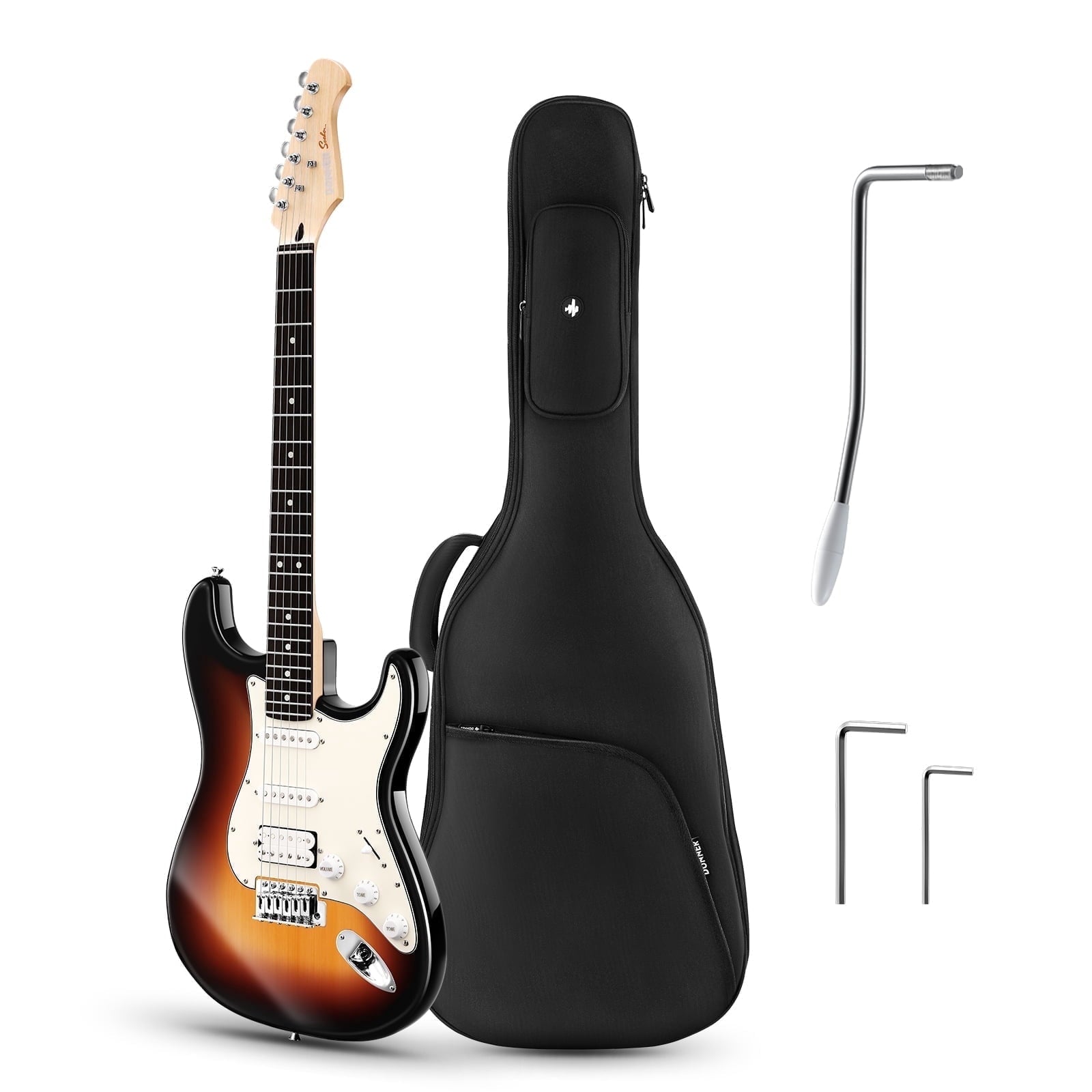 Donner Electric Guitar, 39" Beginner Electric Guitar HSS Pickup Coil S