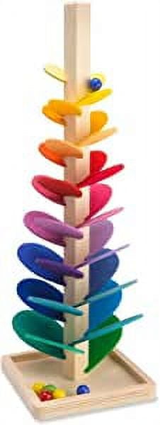 Dsseng Wooden Music Tree Toy for Kids, Ball Run Track Game for Toddler