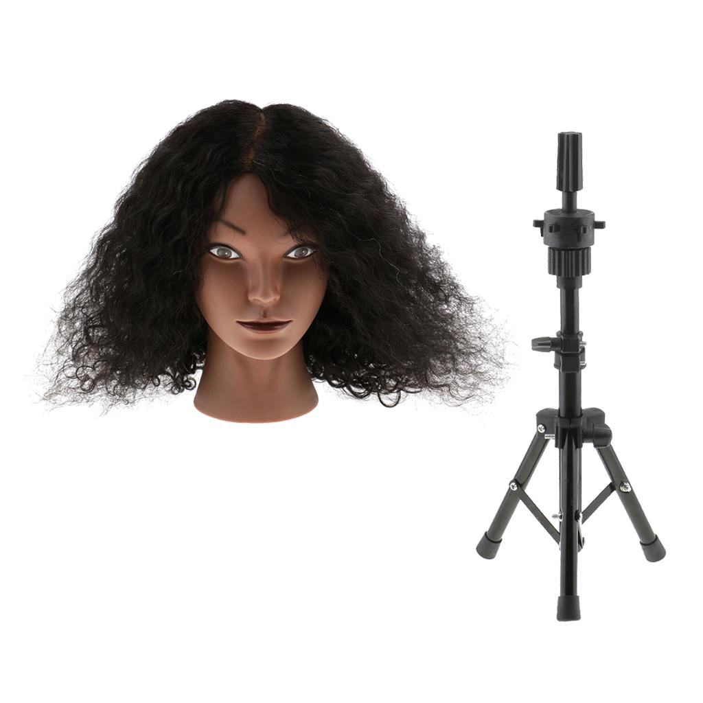 EHJRE African American Afro 100% REAL HUMAN HAIR Cosmetology Hairdress
