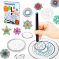 EIMELI 27 Pcs Spirograph Deluxe Design Set Creative Drawing Spirograph