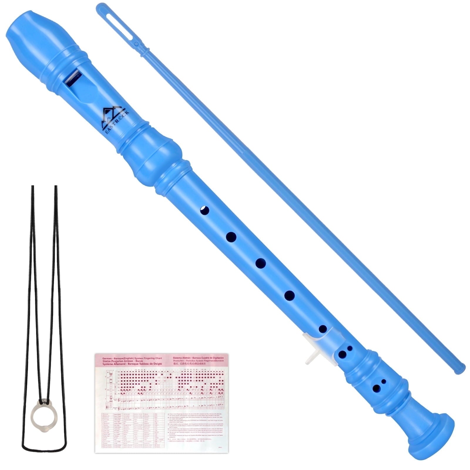 EASTROCK Recorder Instrument 3Pcs Soprano Recorder Flute C Key German