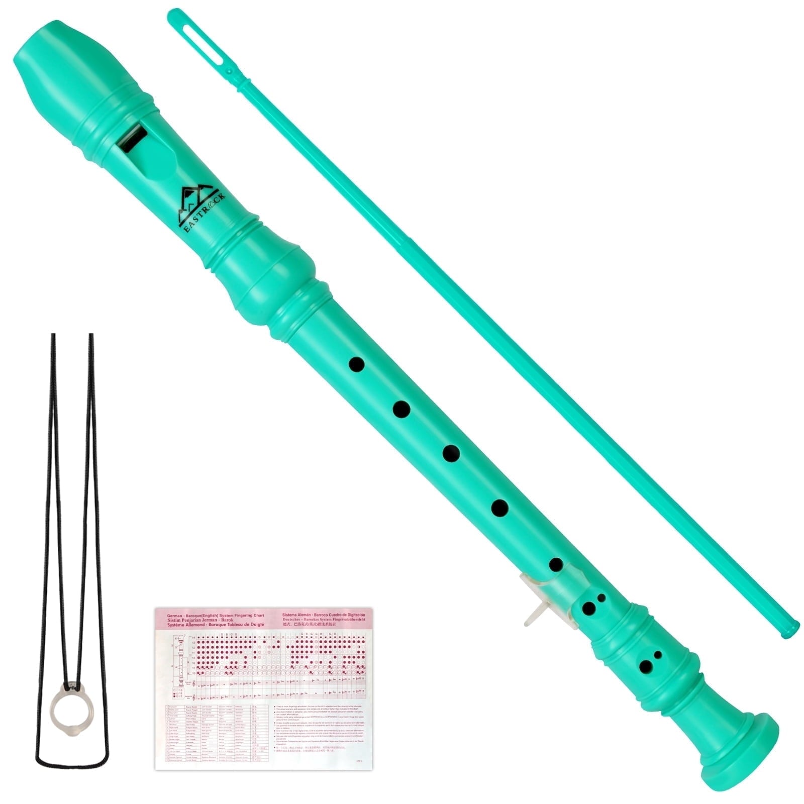 EASTROCK Recorder Instrument 3Pcs Soprano Recorder Flute C Key German