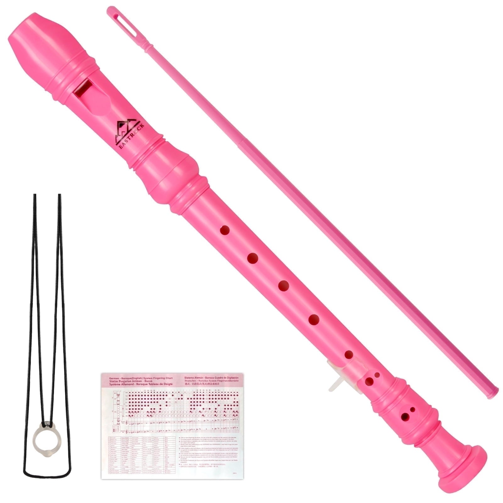 EASTROCK Recorder Instrument 3Pcs Soprano Recorder Flute C Key German
