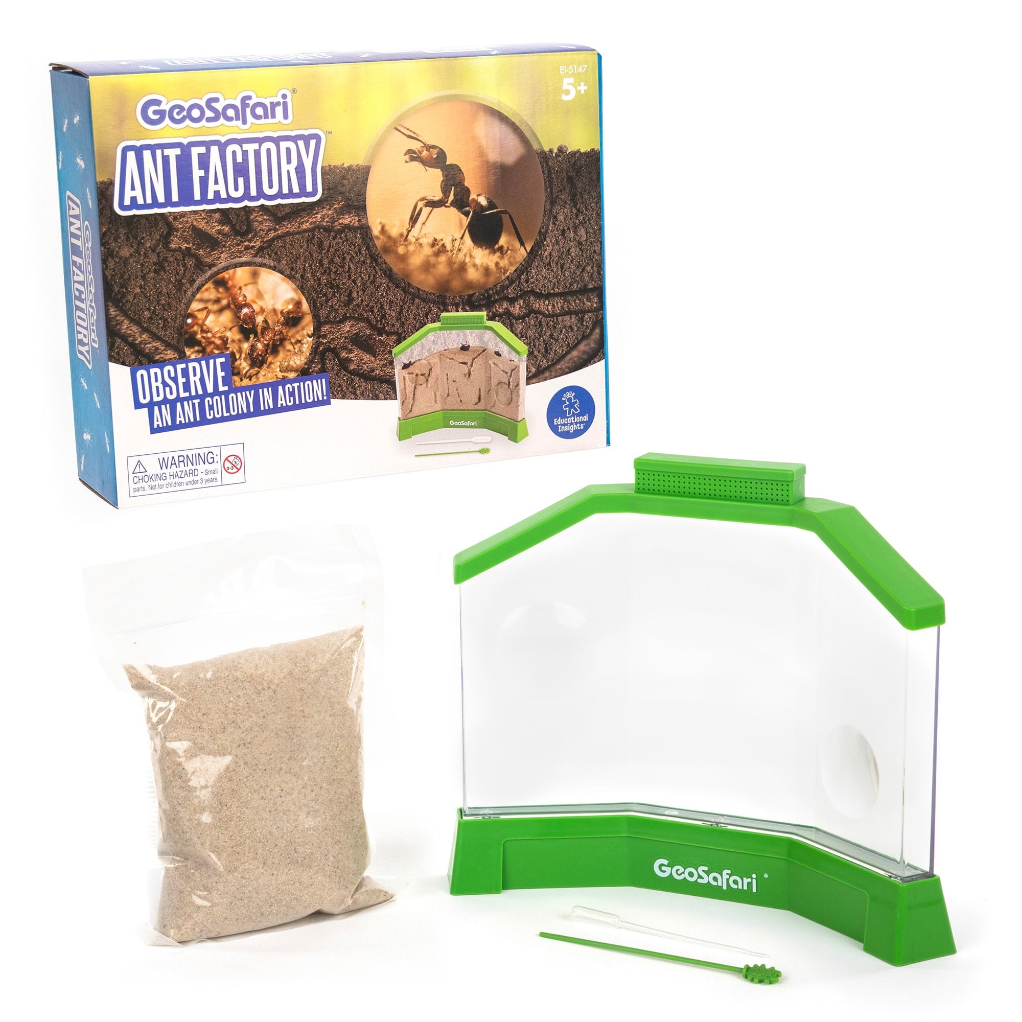 Educational Insights GeoSafari Ant Factory, Ant Farm Habitat, STEM Kit