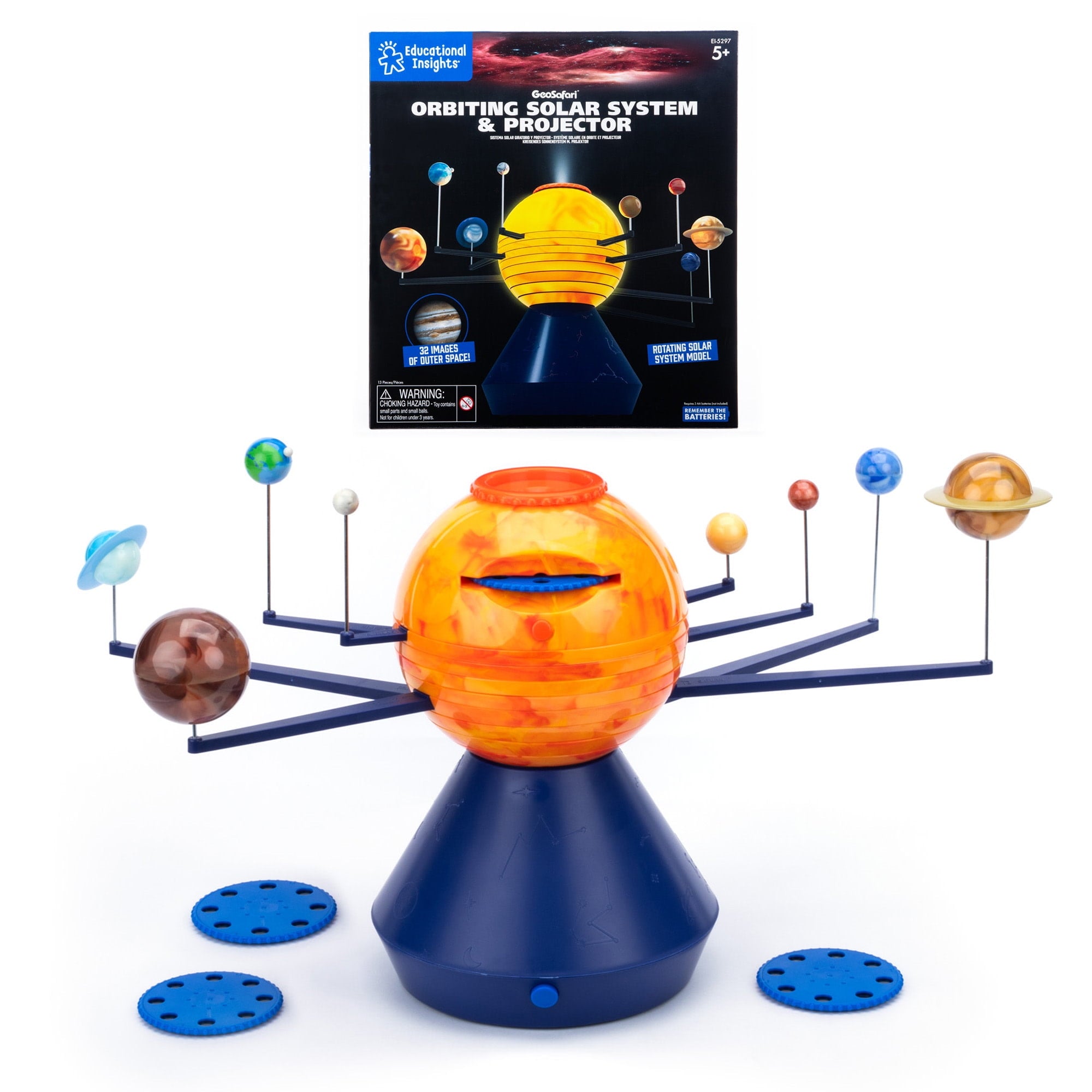 Educational Insights GeoSafari® Motorized Solar System & Projector, S