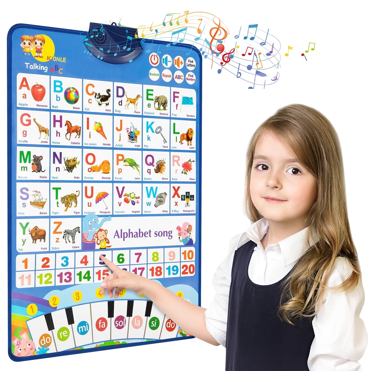 Bilingual Educational Talking ABC Poster – Interactive Learning Wall