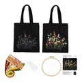 Embroidery Starter Kit for Beginners, DIY Canvas Tote Bag Embroidery K