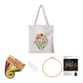 Embroidery Starter Kit for Beginners, DIY Canvas Tote Bag Embroidery K