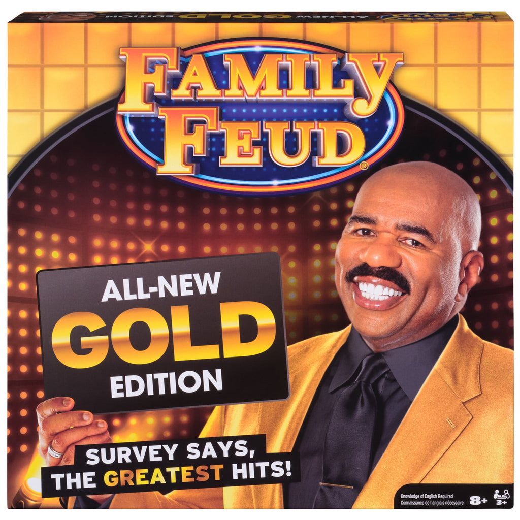 Family Feud Game, All-New Gold Edition Steve Harvey Board Game for Hil