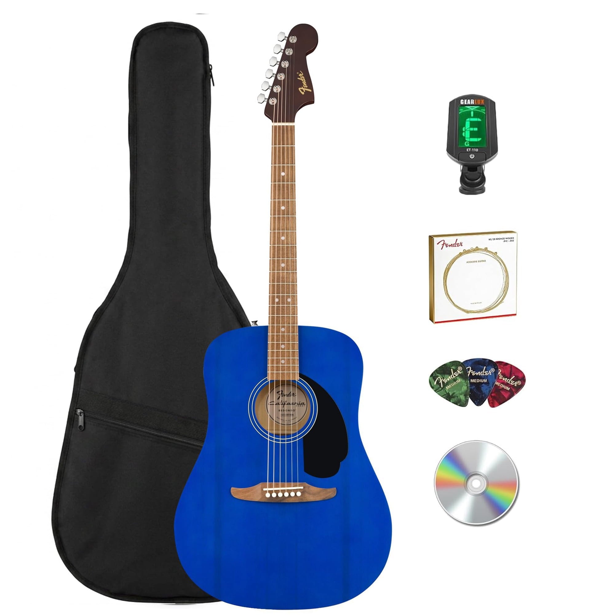 Fender FA Series Dreadnought Acoustic Guitar - 2-Color Sunburst w/ Gig