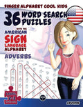 Fingeralphabet Cool Kids 36 Word Search Puzzles with The American Sign