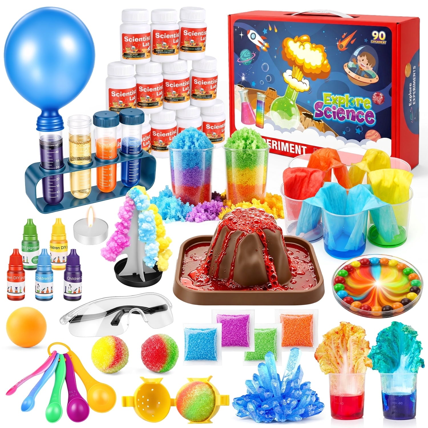 Flooyes Kids Educational Science Kit Toys, Science Lab Experiments wit