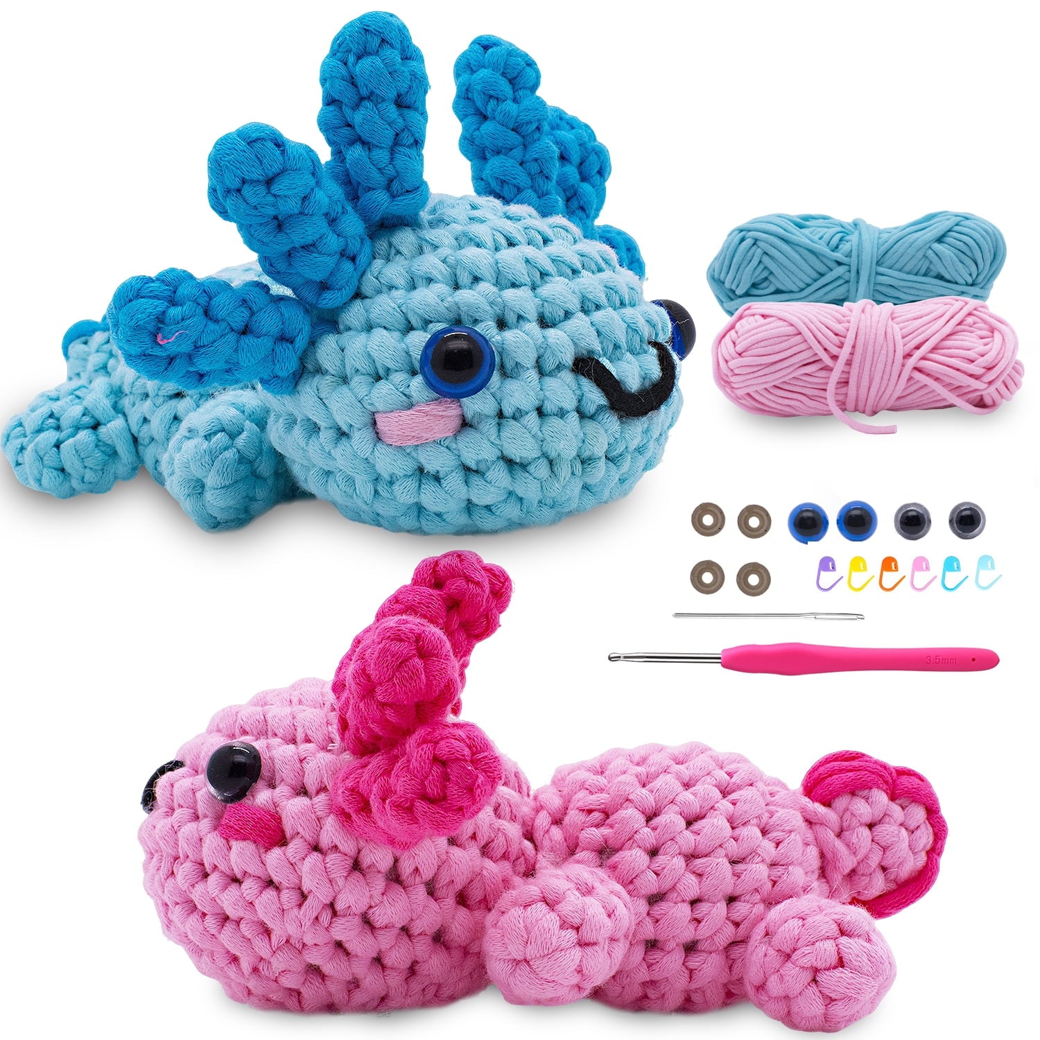 Fountwell Crochet Kits Clearance,Learn to Crochet Kit for Beginners; S