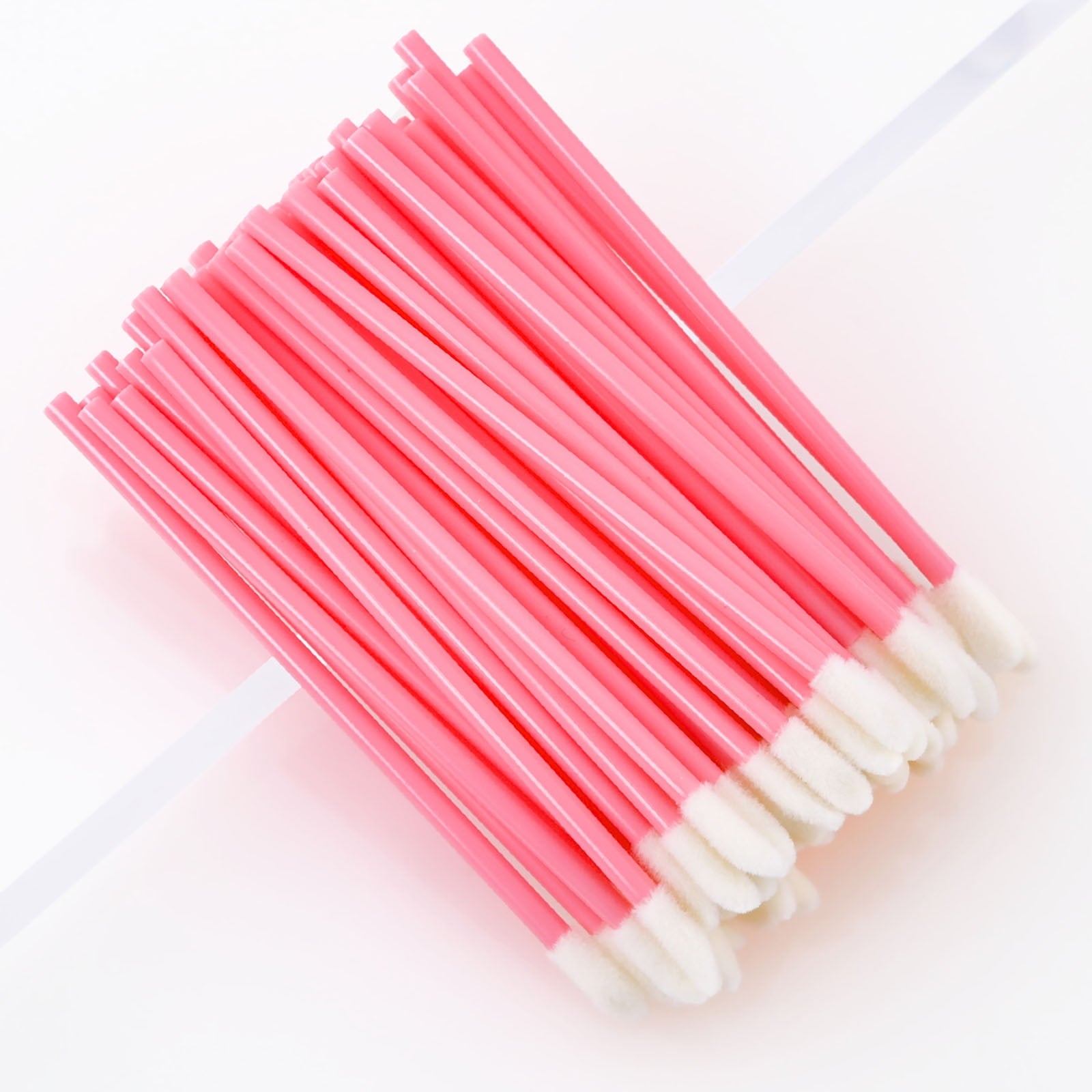 Fridja 50Pcs/Set Disposable Lip Brushes Make Up Brush Lipstick Lip Glo