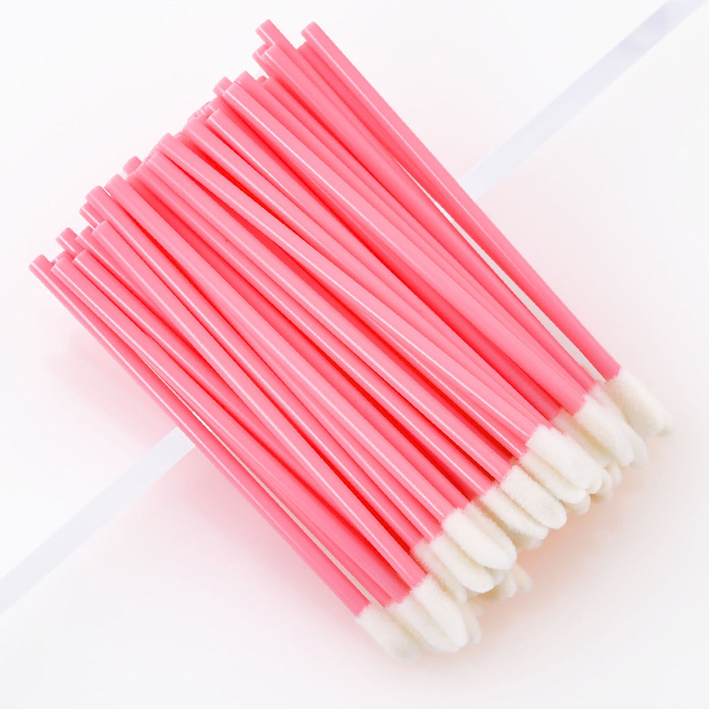 Fridja 50Pcs/Set Disposable Lip Brushes Make Up Brush Lipstick Lip Glo