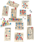 Fun Express 12-Piece Wooden Peg Board Game Variety Pack, Compact Games