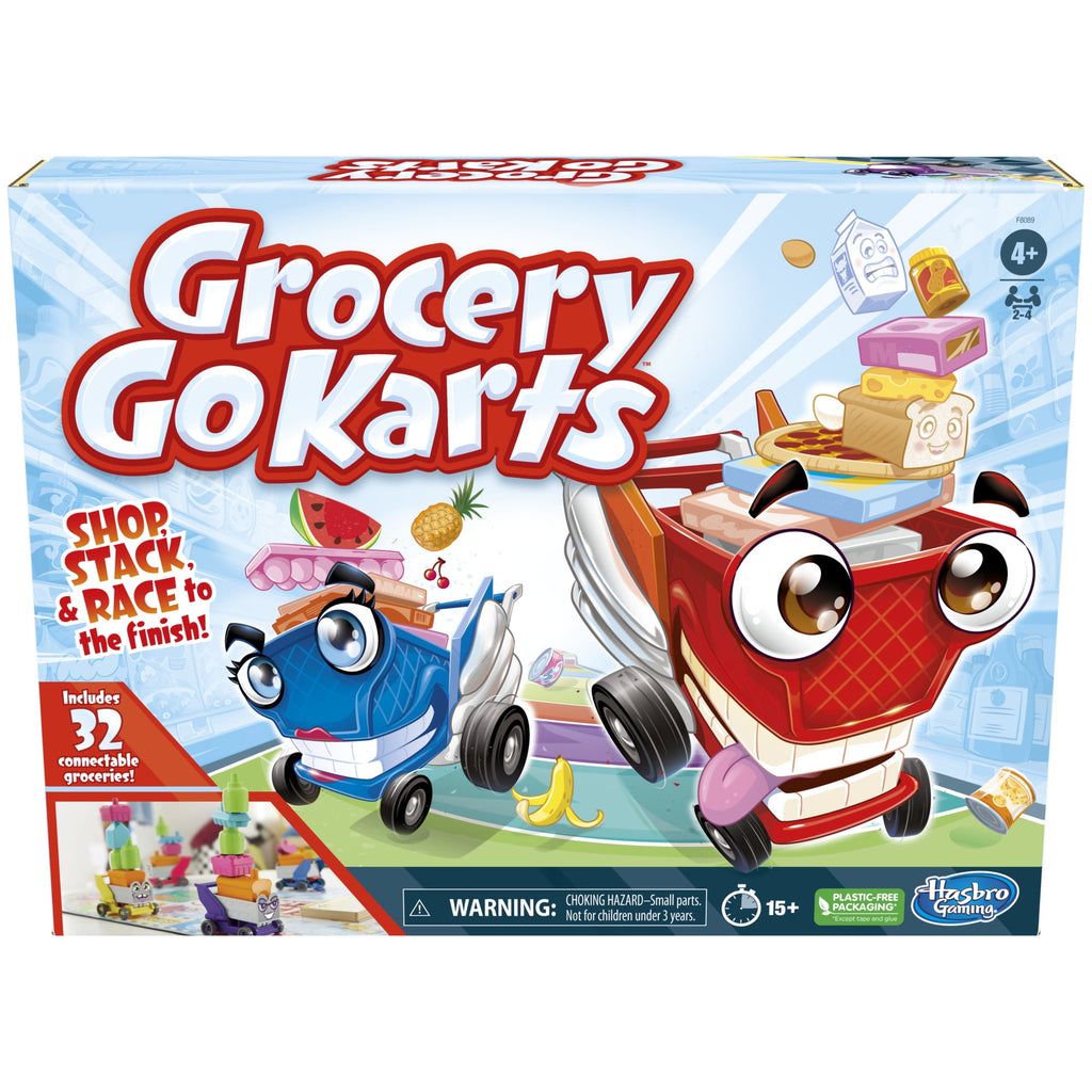 Grocery Go Karts Board Game for Preschoolers and Kids Ages 4 and Up, P