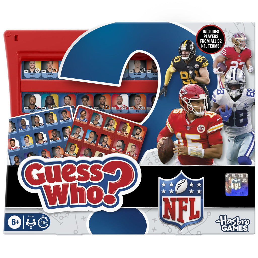 Guess Who? NFL Edition Board Game, Officially Licensed, Birthday Gifts