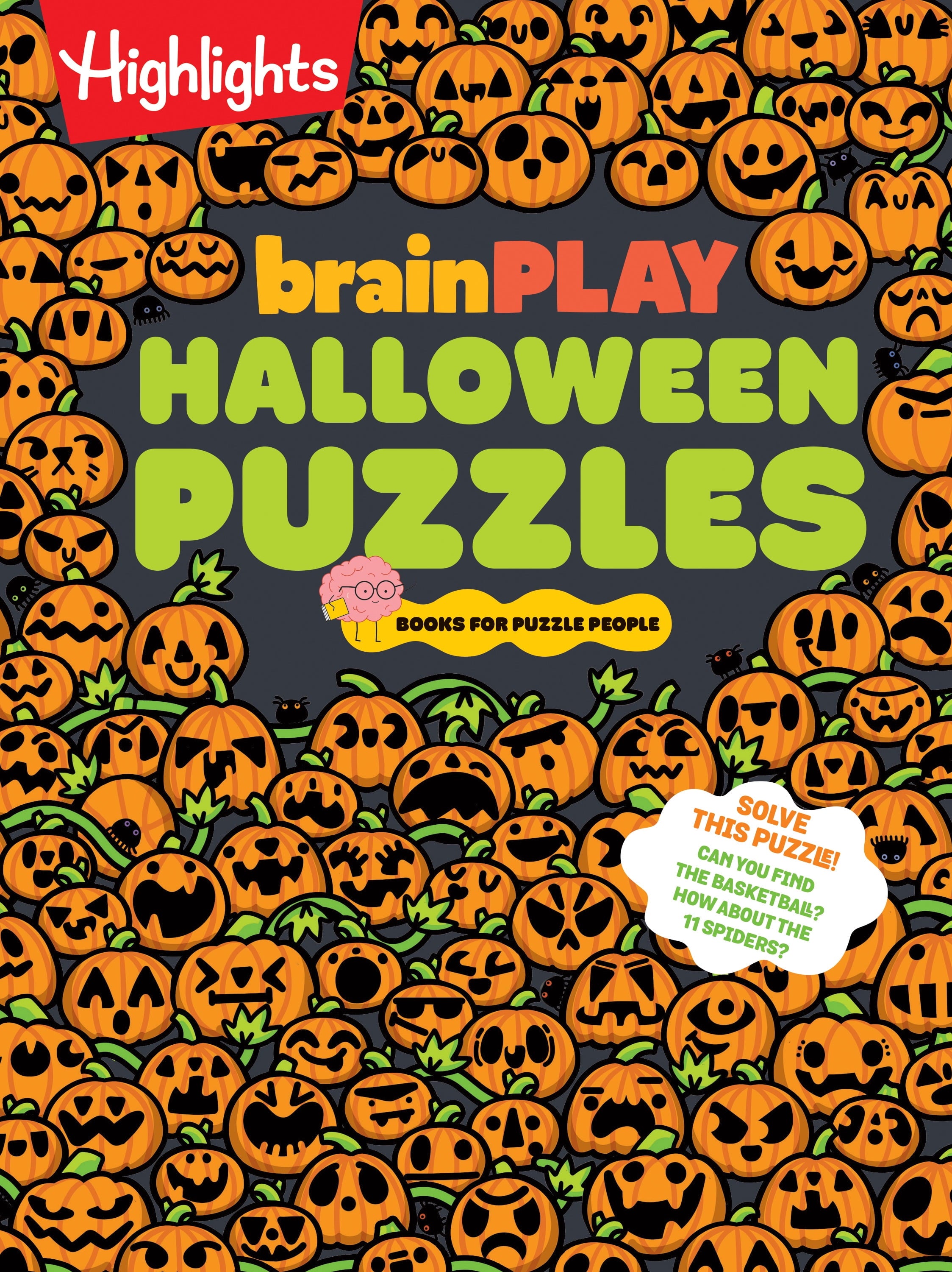 BrainPLAY Halloween Puzzles: A Challenging Halloween Activity Book for