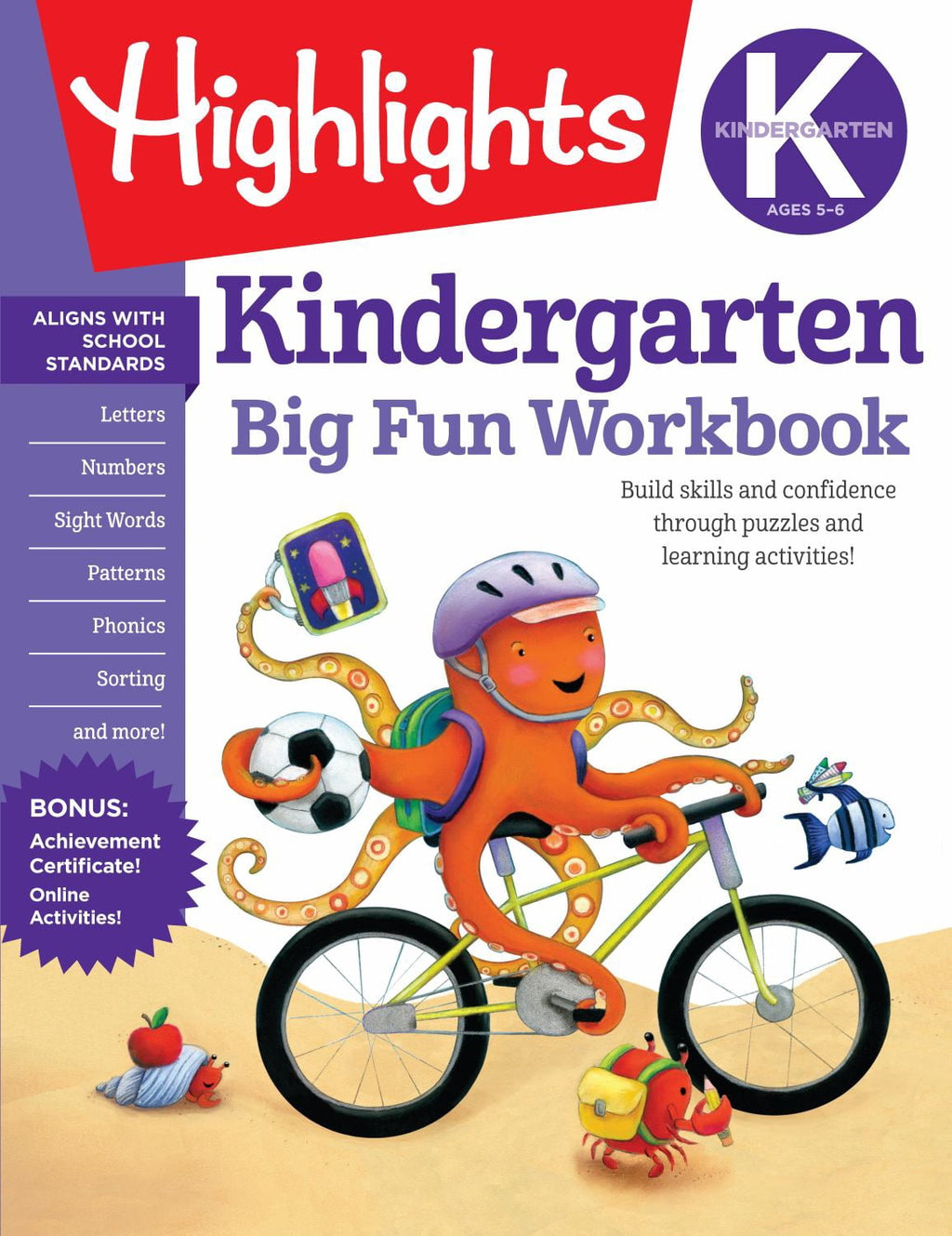 Kindergarten Big Fun Workbook: 256-Page School Workbook, Practice Lang