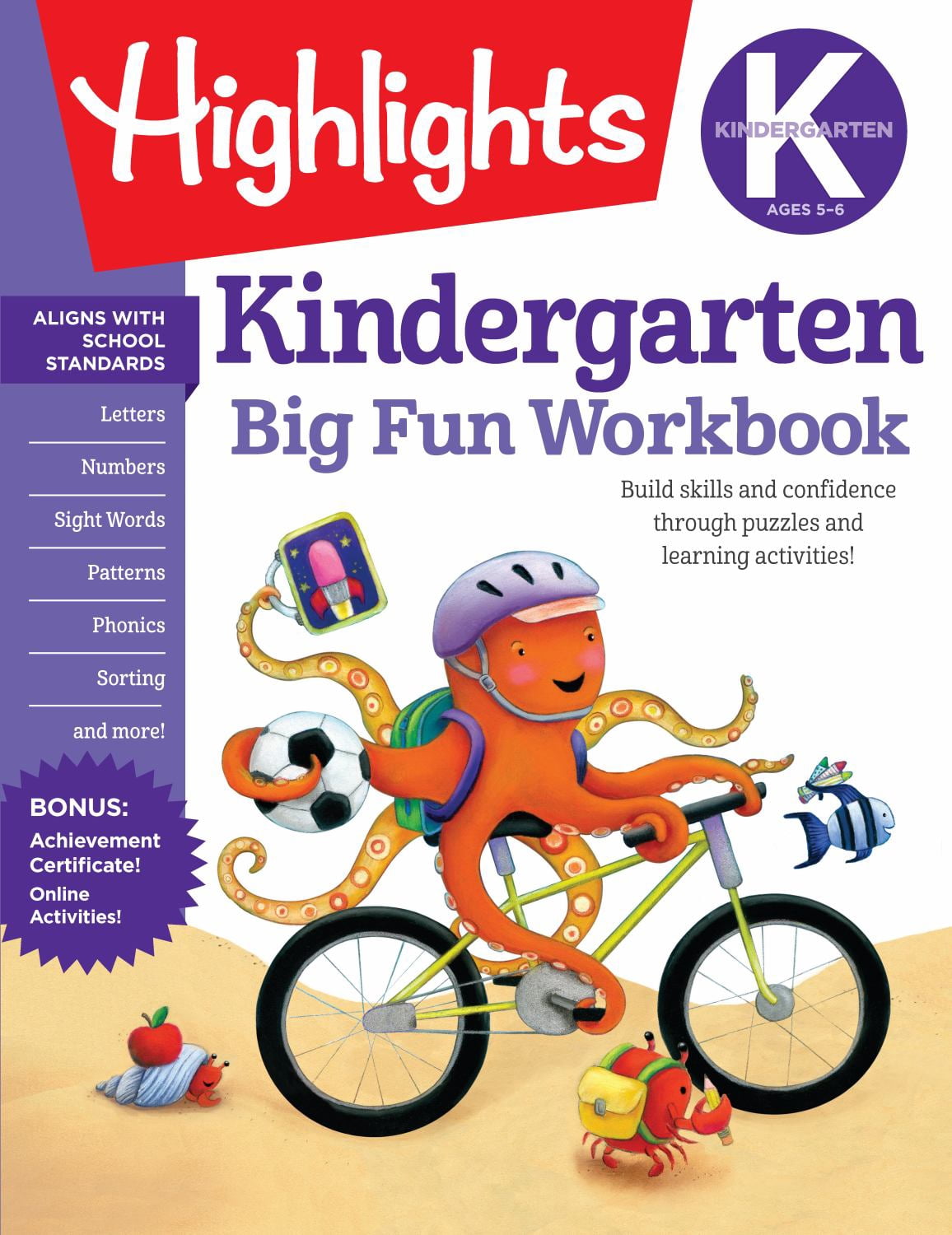 Kindergarten Big Fun Workbook: 256-Page School Workbook, Practice Lang