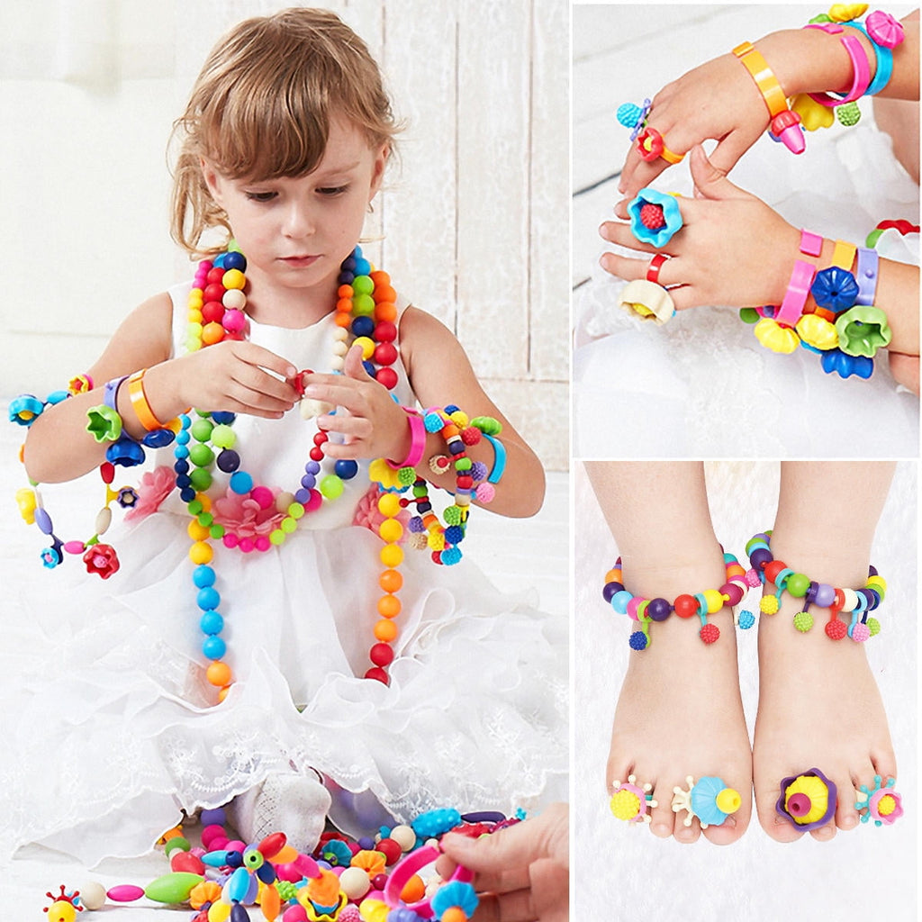 HOMEMAXS TOYMYTOY Snap Beads Set Creative DIY Necklace Bracelet Jewelr