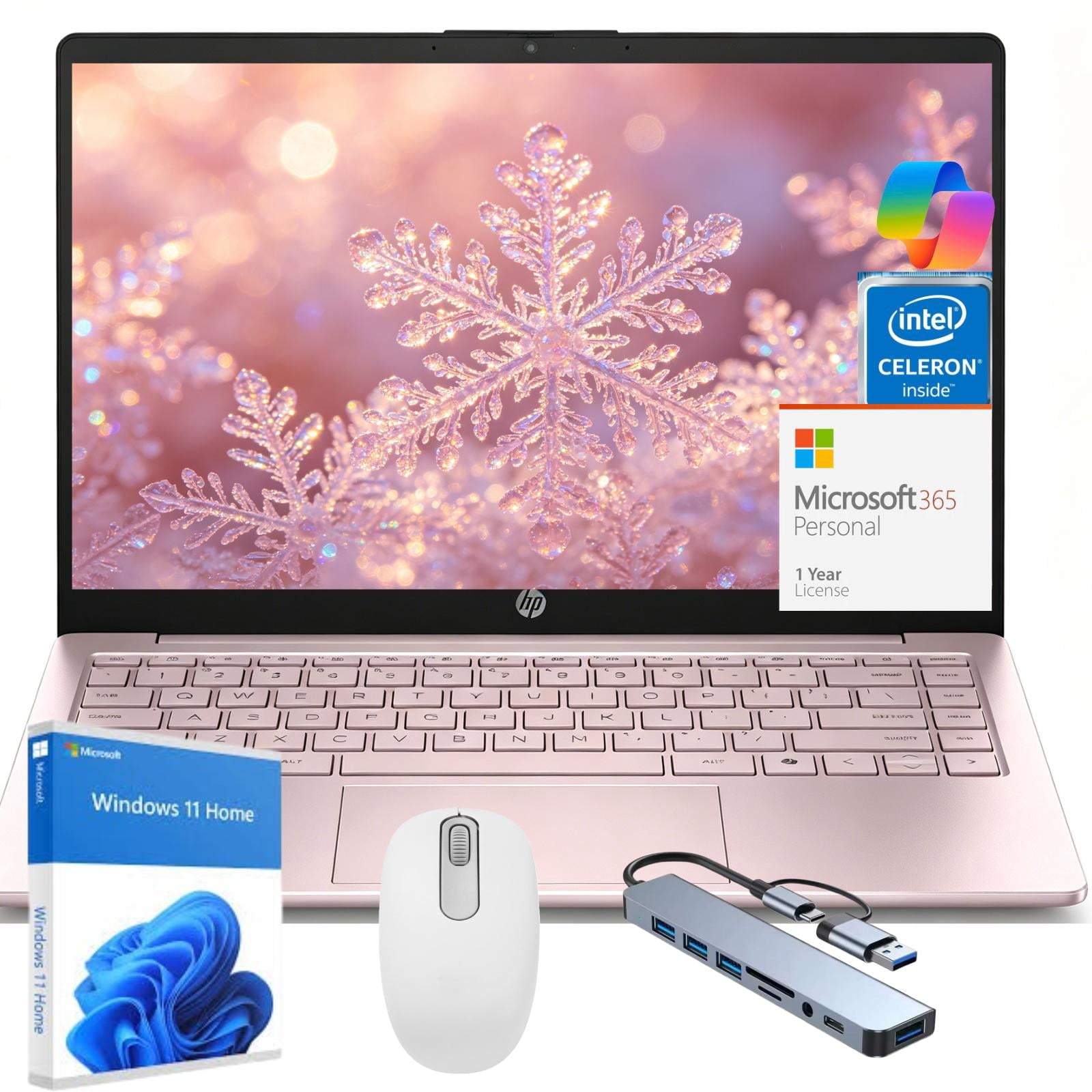 HP 14" Laptop 4GB RAM, 128 GB Storage
