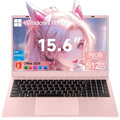 HPUMLSE 15.6" Pink Laptop Computer, 16GB RAM 512GB SSD, Intel Pentium