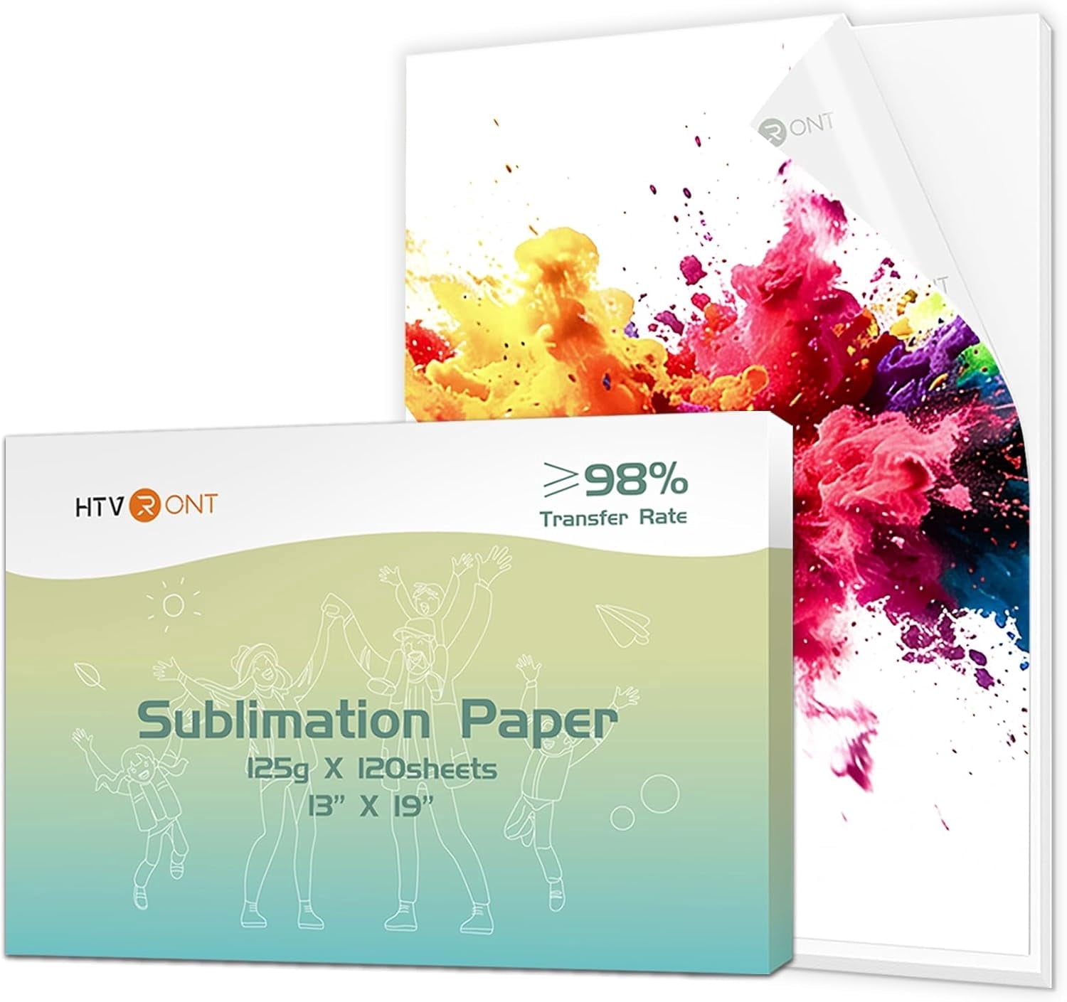 HTVRONT Sublimation Paper 8.5 x 11 Inch - 120 Sheets Easy to Transfer