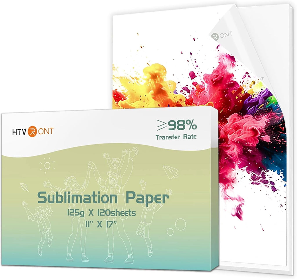 HTVRONT Sublimation Paper 8.5 x 11 Inch - 120 Sheets Easy to Transfer