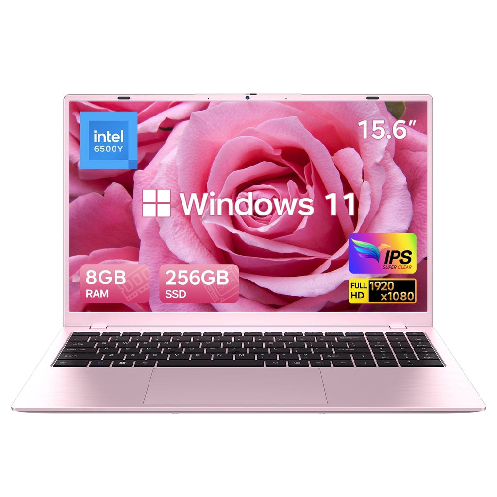 HYYUO 15.6" Laptop Computer, 8GB RAM 256GB SSD, Intel 6500Y with 2 Cor