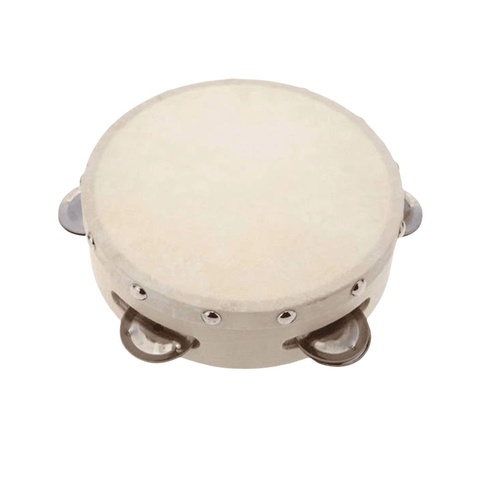 Hand Tambourine Drum for Kids | 4/6/7/8/9/10 Inch Poplar Wood | Alumin