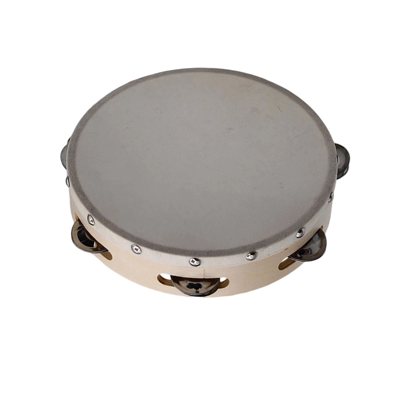 Hand Tambourine Drum for Kids | 4/6/7/8/9/10 Inch Poplar Wood | Alumin