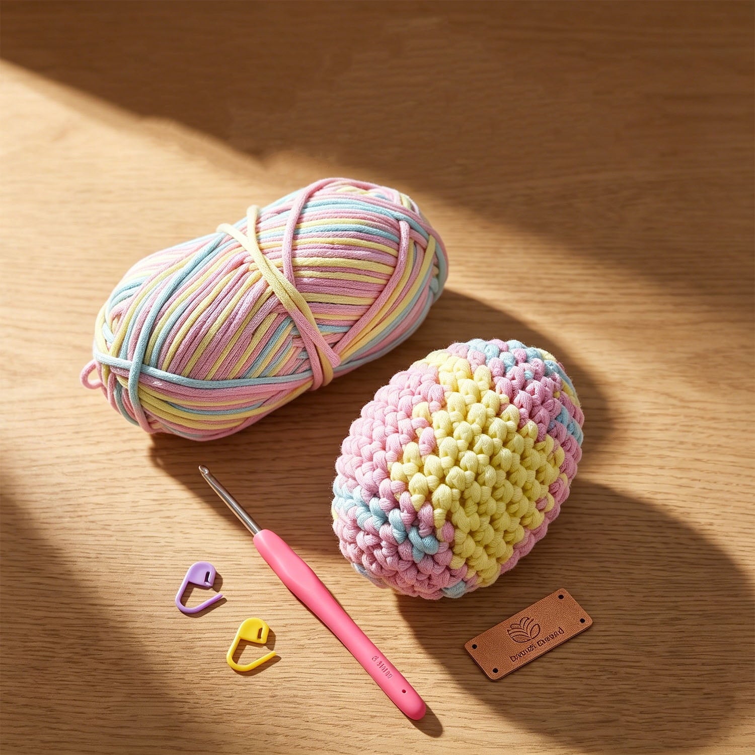 HearthLoop Beginner Crochet Kit – Bunny Amigurumi with Yarn, Hook &