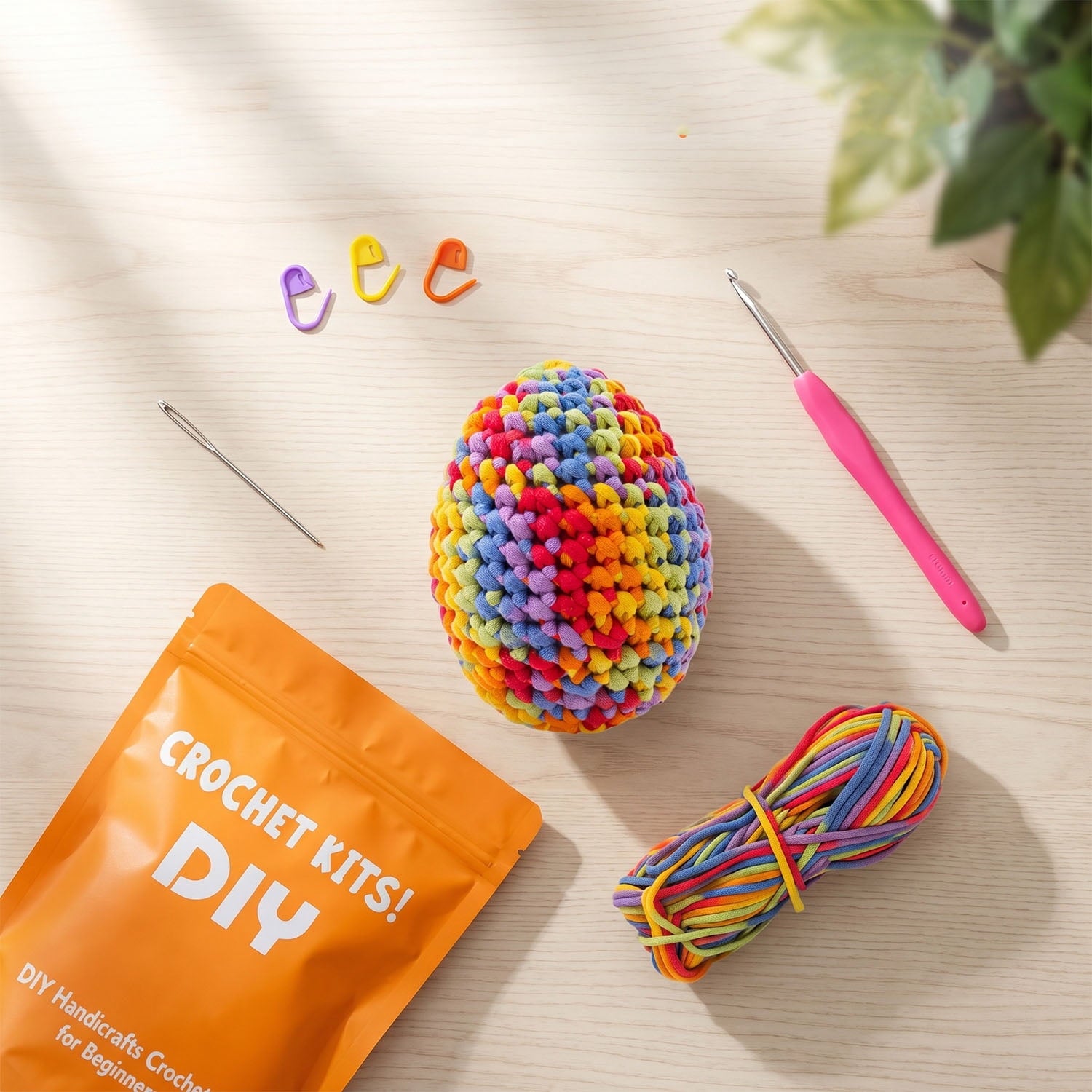 HearthLoop Beginner Crochet Kit – Bunny Amigurumi with Yarn, Hook &