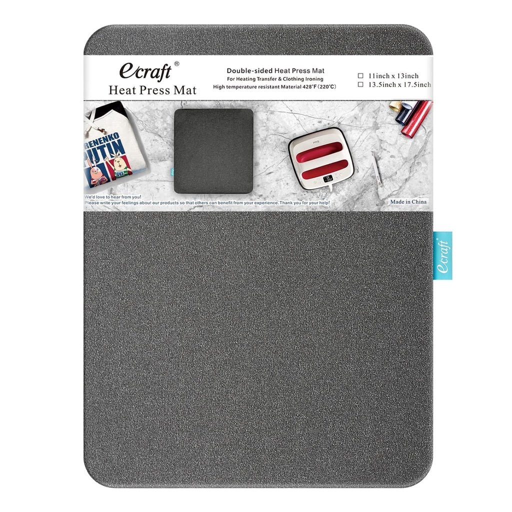 Heat Press Mat, 13" x 17" for Cricut Easypress, Double Sided Insulatio