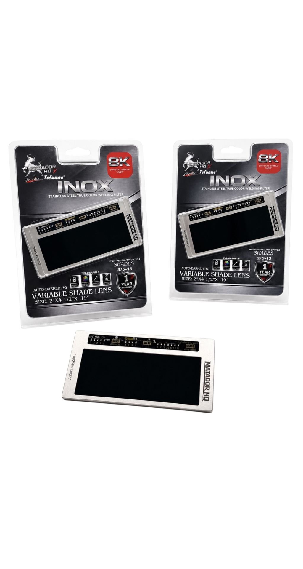 INOX True Color Variable Shade Welding Lens™ | 8K CrystalShield Technology by Matador HQ & Tefuawe