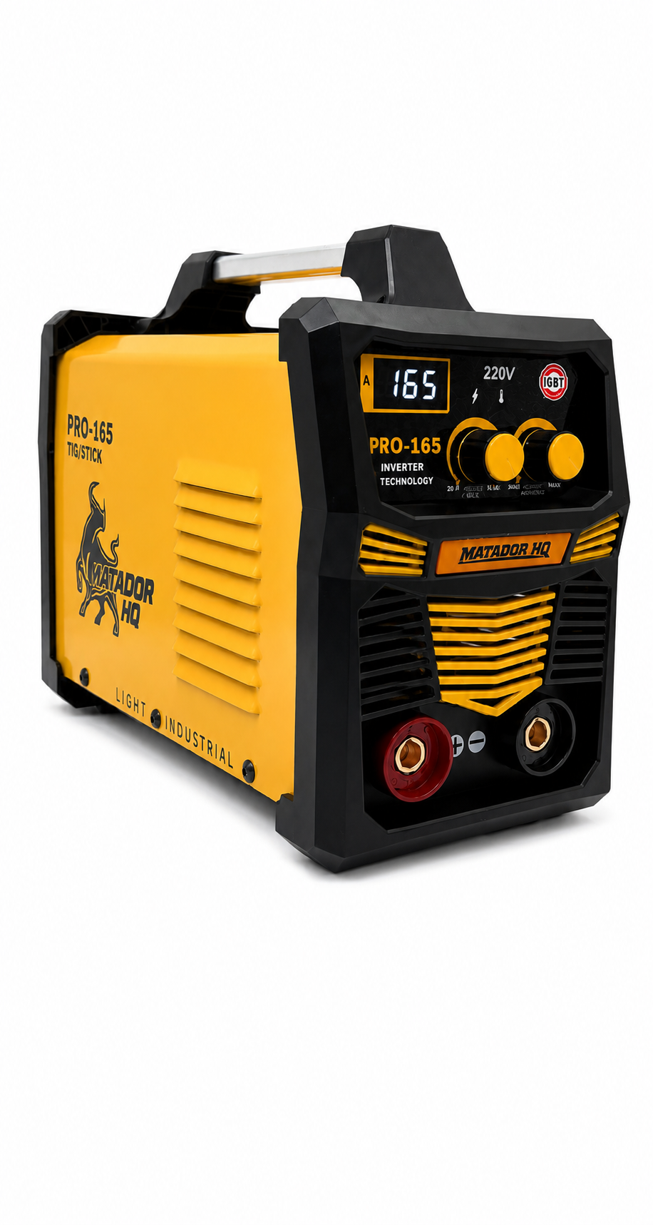 Matador HQ PRO-165 TIG/Stick Welder – 165A 220V Inverter | Runs 7018/6010/8010| Arc Force Control | Portable Industrial Machine
