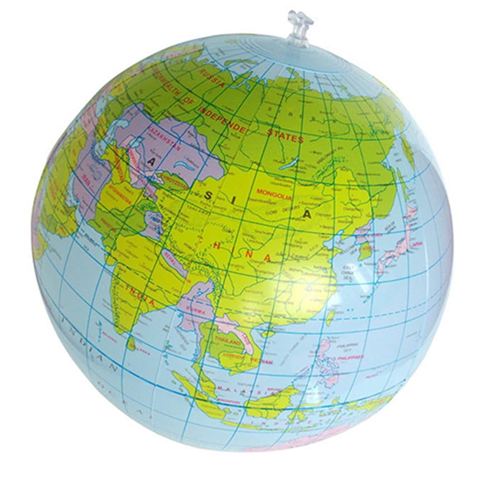 Inflatable Globe PVC World Globe Inflatable Earth Beach Ball for Beach