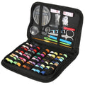 Jetcloudlive 128pcs Portable Travel Sewing Box Kit Needles Thread Stit