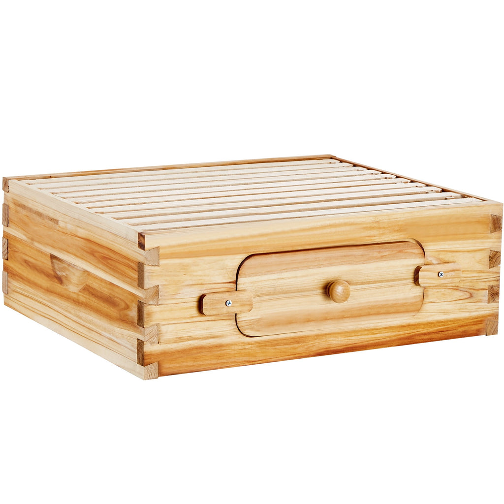 KFFKFF Beekeeping Starter Set, fir Wood Coated with Pure Beeswax, Lang