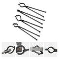 KFFKFF Blacksmith Tongs 18” 4 PCS V-Bit Bolt Wolf Jaw Z V-Bit Grippi