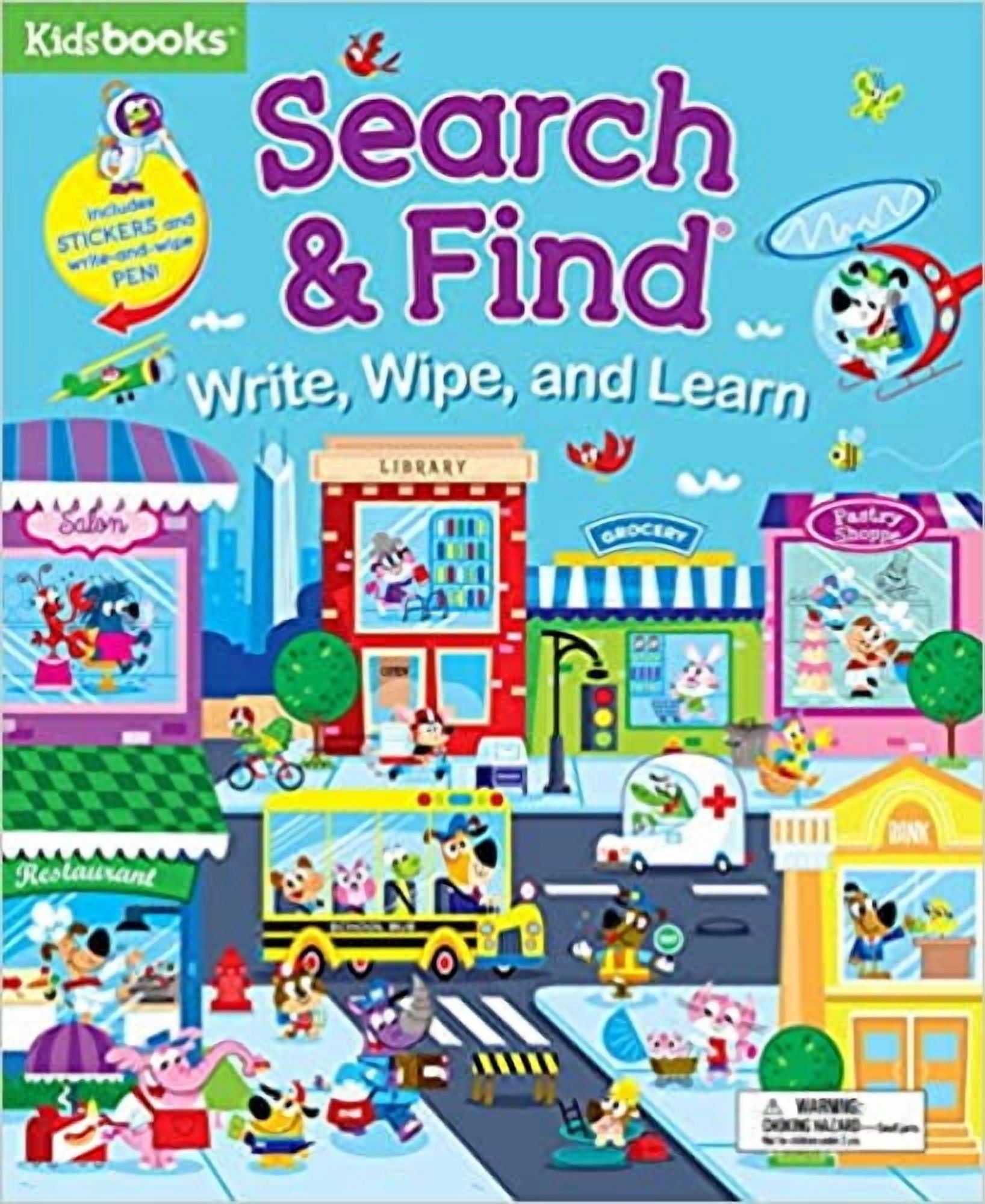 Search & Find Write, Wipe, and Learn (Spiral-Bound)