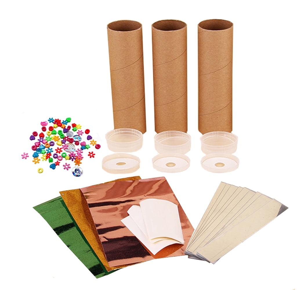 Kbraveo 3 Sets DIY Kaleidoscope Making Kit,Kaleidoscope Toy Educationa