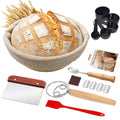 Kikcoin Bread Proofing Basket, 9 Inch Round Sourdough Proofing Basket