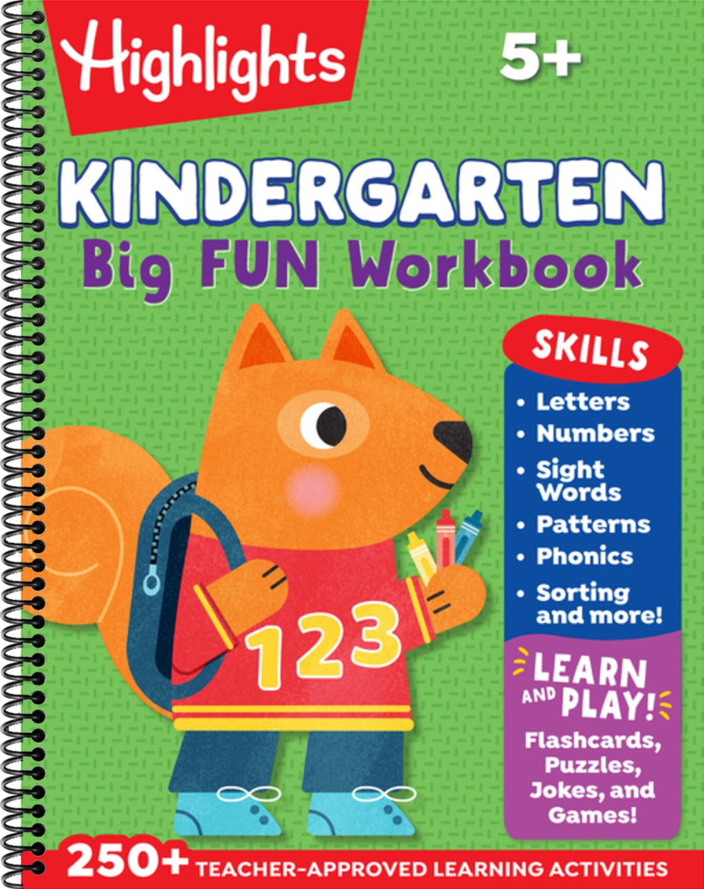 Kindergarten Big Fun Workbook: 256-Page School Workbook, Practice Lang