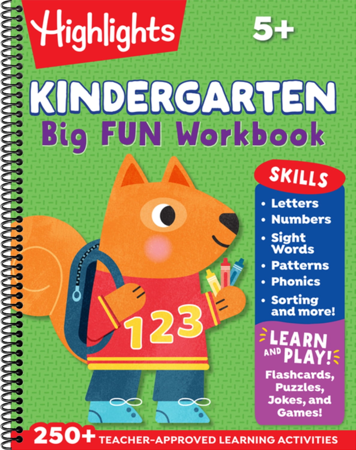 Kindergarten Big Fun Workbook: 256-Page School Workbook, Practice Lang